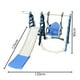 thumbnail image 2 of Set Infantil Resbaladilla, Columpio, Canasta Basket, Tobogan Segos. Color Azul, 2 of 5