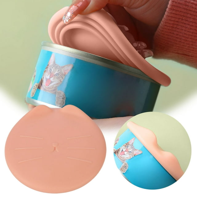 Universal Silicone Food Can Cover Reusable Airtight Lid for Pet Wet Containers Freshness Leakproof Design Easy Clean Durable Flexible Long Lasting Use