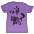 thumbnail image 1 of Mr. T Mr T Party Neon Purple Heather Adult T-Shirt, 1 of 1