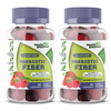 Health Supplied Fiber Prebiotic Gummies Sugar Free, Keto Friendly | Gut Cleansing, Constipation Relief | Natural Berry Flavor