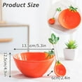 thumbnail image 2 of Creative Ceramic Fruit Shaped Bowl with Spoon Vegetable Salad Bowl Dessert Bowl Serving Plate, 2 of 5