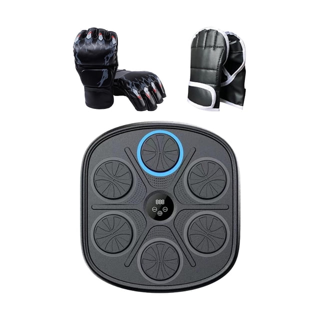 koolsoo Boxing Machine Boxing Trainer Electronic Boxing Wall Target for Exercise Gym Black