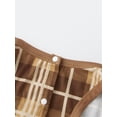 thumbnail image 4 of AIGUR Christmas Family Pajamas Matching Set Long Sleeve Elk Print Tops and Plaid Pants Sleepwear, 4 of 9