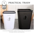 thumbnail image 6 of GETAJGHSD Household White Garbage Can Plastic Waste Container for Home Study Kitchen Use, 6 of 8