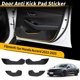 thumbnail image 2 of Pegatina antichoque de cuero para Honda Accord 2023-2025, protector de rasguños para puertas, fibra de carbono negra, 1 juego, 2 of 7