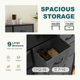 thumbnail image 4 of MAYEERTY Fabric Dresser with 9 Drawers for Storage and Organization, 39.4in Chest of Dresser, Gray, 4 of 6