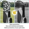 thumbnail image 6 of Yuyamidu Gray Camo Golf Bag Cover Camouflage Hood Golf Bag Dust Cover for Clubs Protection with Snap Button and Zipper, 6 of 8