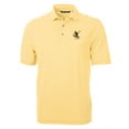 thumbnail image 2 of Men's Cutter & Buck Gold Pittsburgh Steelers Throwback Logo Virtue Eco Pique Stripe Recycled Polo, 2 of 3