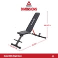 thumbnail image 4 of Reebok Adjustable Utility Bench – 600 lb Capacity, 6-Position Adjustment, Heavy-Duty Steel, 4 of 9