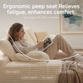 thumbnail image 5 of Sonovafurn Corduroy L-Shaped Sectional Sofa, Boneless Cloud Couch with Memory Foam & Pocket Springs, No Assembly Required Modular Chaise Sofa, Beige, 5 of 9