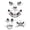 10PCS, variant on Halloween Pumpkin Carving Set Stainless Steel Mould Baking Tool DIY Pumpkin Lamp Carving Tool