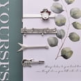 thumbnail image 4 of Yoursfs Brand 4Pcs Silver Tie Clip Set for Men Unique Tie Clips Personalized Fashion Jewellery, 4 of 5