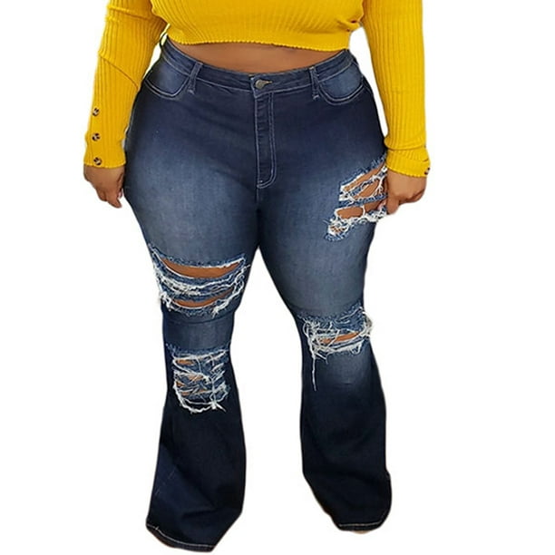 bootcut jeans ripped