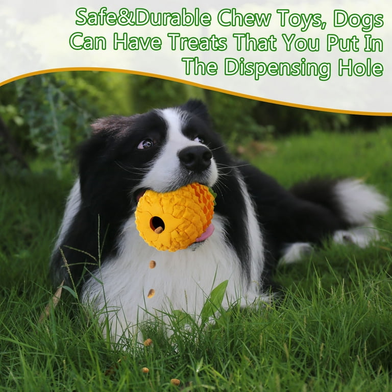Doudele interactive treat dispensing puppy toys - dog bones for aggressive  chewers super dog toys tough chew
