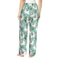 thumbnail image 6 of Pajama Pants Women, green lama alpacas cactus cute Sweatpants Soft Sleep Lounge Pants, Casual PJ Bottoms Pants with Pockets, 6 of 7