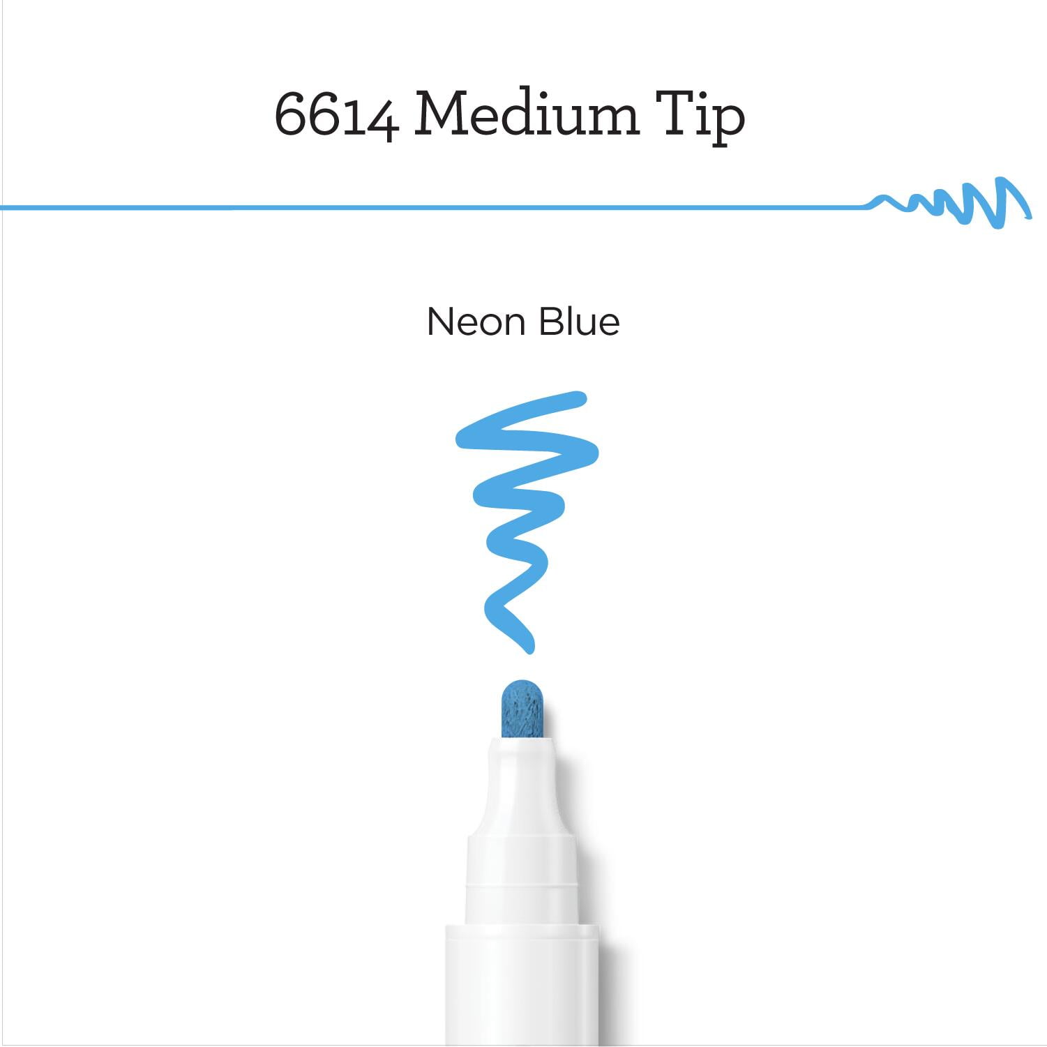 Apple Barrel Multi-Surface Medium Tip Paint Pen, Neon Blue, 1 Piece