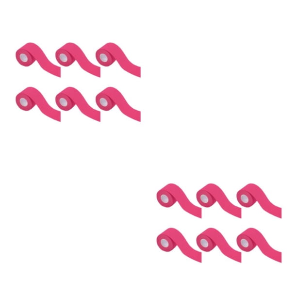 Wosthever 6 rollos de cinta de kinesiología de para una protección muscular efectiva protección de los tobillos parche muscular color rosa 3,8 color rosa 3.8 cm * 5m 2piezas