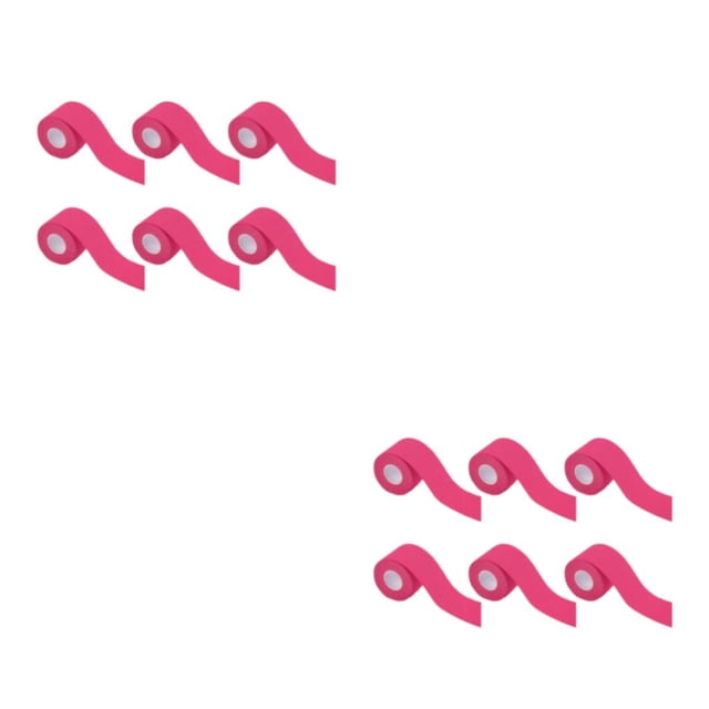 Wosthever 6 rollos de cinta de kinesiología de para una protección muscular efectiva protección de los tobillos parche muscular color rosa 3,8 color rosa 3.8 cm * 5m 2piezas