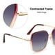 thumbnail image 4 of Gafas de sol polarizadas con montura grande, gafas de sol con personalidad europea y americana, fabricadas en TAC y metal., 4 of 5