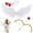 White 4Pcs Set, variant on RUINIXCW Funny Halloween Valentines Day Cupid Costume For Kids Mini Cupids Bow and Arrow Headband Glasses Wings 4Pcs Set Wedding Cosplay Party Favors
