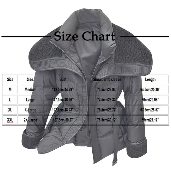 Bixock Winter Women Fleece Parkas Coats,Women Puffer Jackets,Women’s Warm Outerwear Jackets Solid Color Short Puffer Jacket Long Sleeve Thickened Quilted No Hood Outerwear Jackets