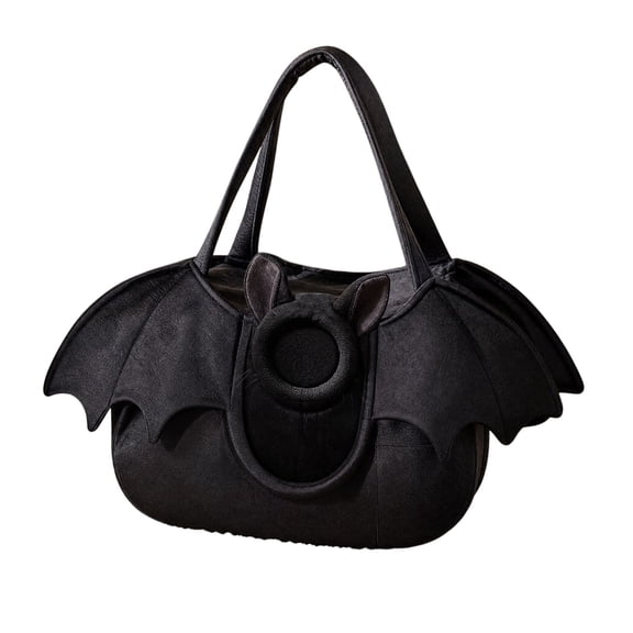 Miwamany Halloween Pet Carrier Bag Bat Shape, Portable Soft Sided Travel Tote for Small Dogs Cats, Breathable Shoulder Handbag for Pets