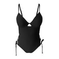 thumbnail image 5 of XIYON One Piece Swimsuit For Women Adjustable Drawstring Strappy Monokini Bathing Suit For Beach Pool Summer Water Activities Swim Suits 2026, 5 of 6
