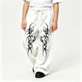 thumbnail image 2 of CONZONE Big Boys Baggy Sweatpants Y2K Graphic Joggers for Boys Drawstring Fall Winter Athletic Trousers with Pockets, 2 of 5