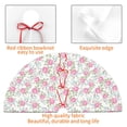 thumbnail image 4 of Lsque Floral Print Christmas Tree Skirt, Tree Skirt with Ties or Velcro, Perfect for Holiday Decorations, Halloween, and New Year-36", 4 of 7