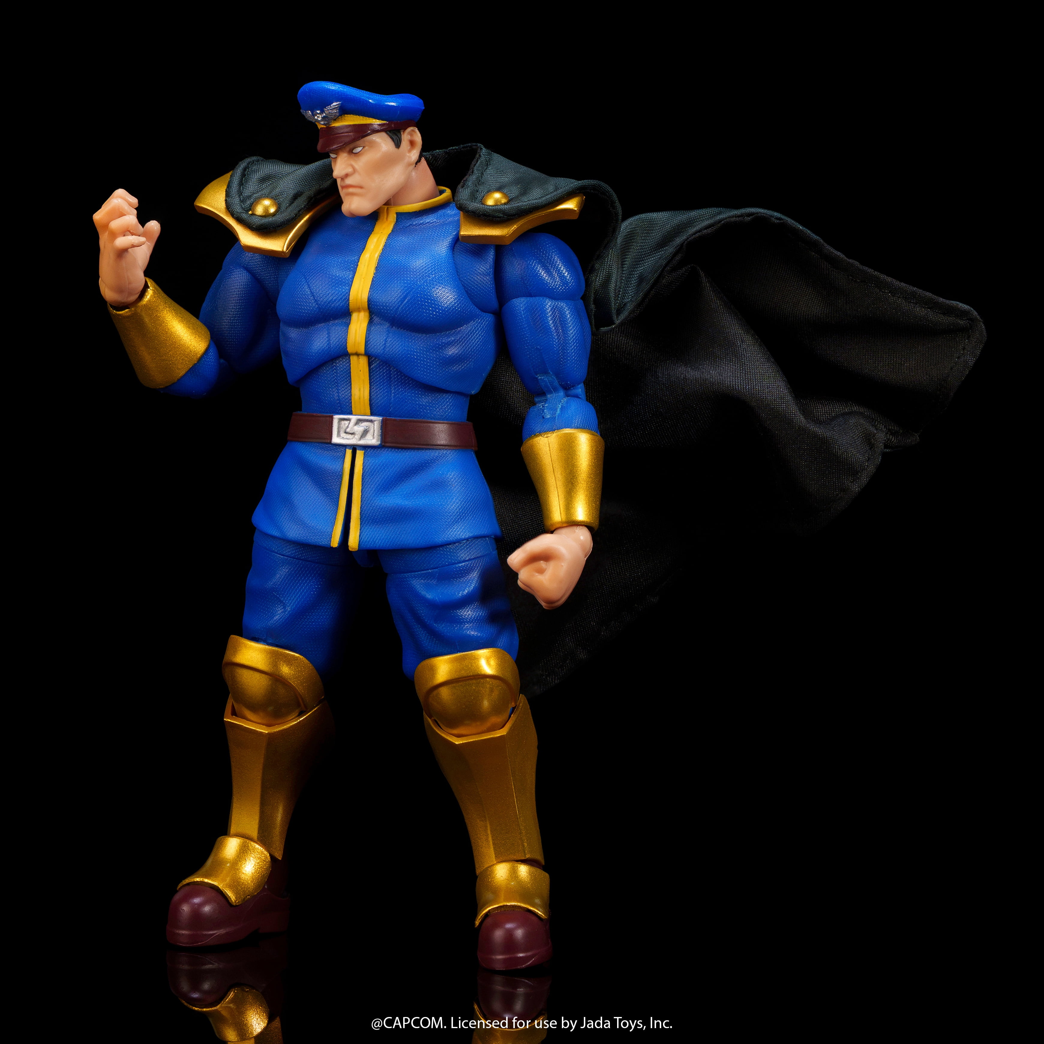 Jada Toys Street Fighter II Guile vs M. Bison 2-Pack Action Figure – 1:12 Scale, 6" Tall, Interchangeable Heads, Hands & Accessories