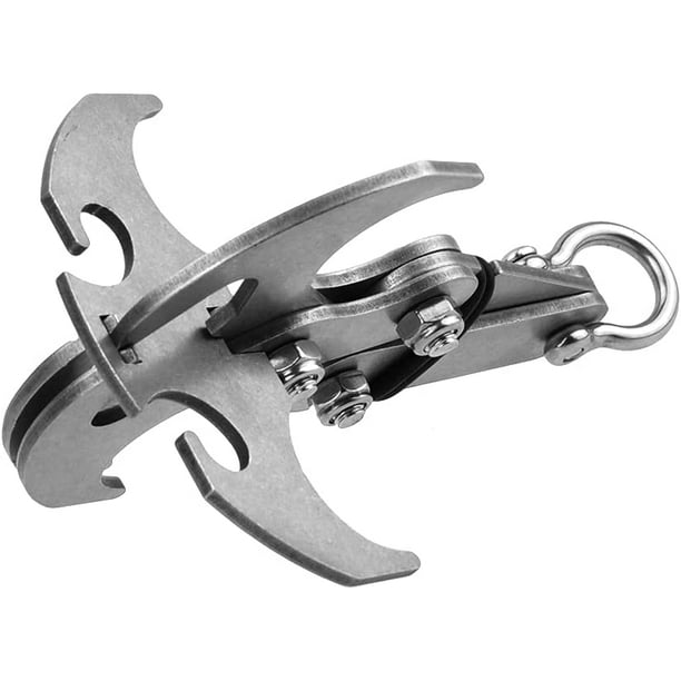 MuGu Stainless Steel Batman Grapple Hook Multi-Function Carabiner