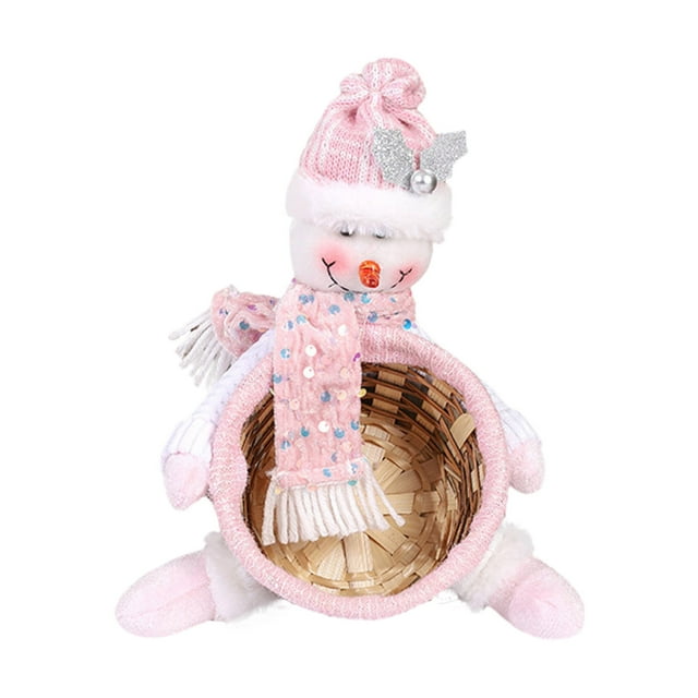 Christmas Doll Candy Bowl Christmas Candy Storage Xmas Candy Storage Candy Dish Christmas Container For Holiday Table Desk Christmas Ornament Elegant Christmas Decorations Bundle Ornament Christmas