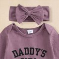 thumbnail image 5 of CAUYDY Boy Pajamas for Infant Preemie Long Sleeved Clothes for Girl Newborn Jumpsuit 6 9 12 18 Months Fall Winter Baby One-Pieces Sizes 0-3 Months,Purple, 5 of 7