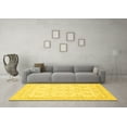 thumbnail image 3 of Ahgly Company Machine Washable Indoor Rectangle Oriental Yellow Traditional Area Rugs, 5' x 7', 3 of 4