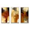 thumbnail image 2 of Designart "Mysteries of Terra Rosa - Earth's Intrigue I" Abstract Framed Wall Art Set Of 3 - Brown Modern Frame Canvas Set For Living Room Decor, 2 of 6