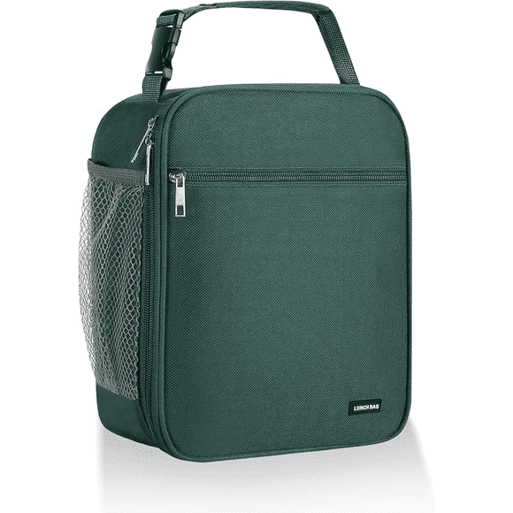 Lunch Box for Men & Women - Insulated Lunch Bag for Work, Picnic, Travel (Deep Green)