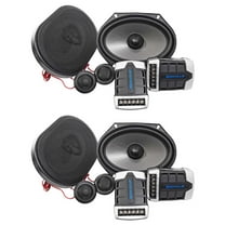 2 Pairs Rockville RV68.2C 6x8/5x7 Component Car Speakers 1800 Watts/340w RMS CEA