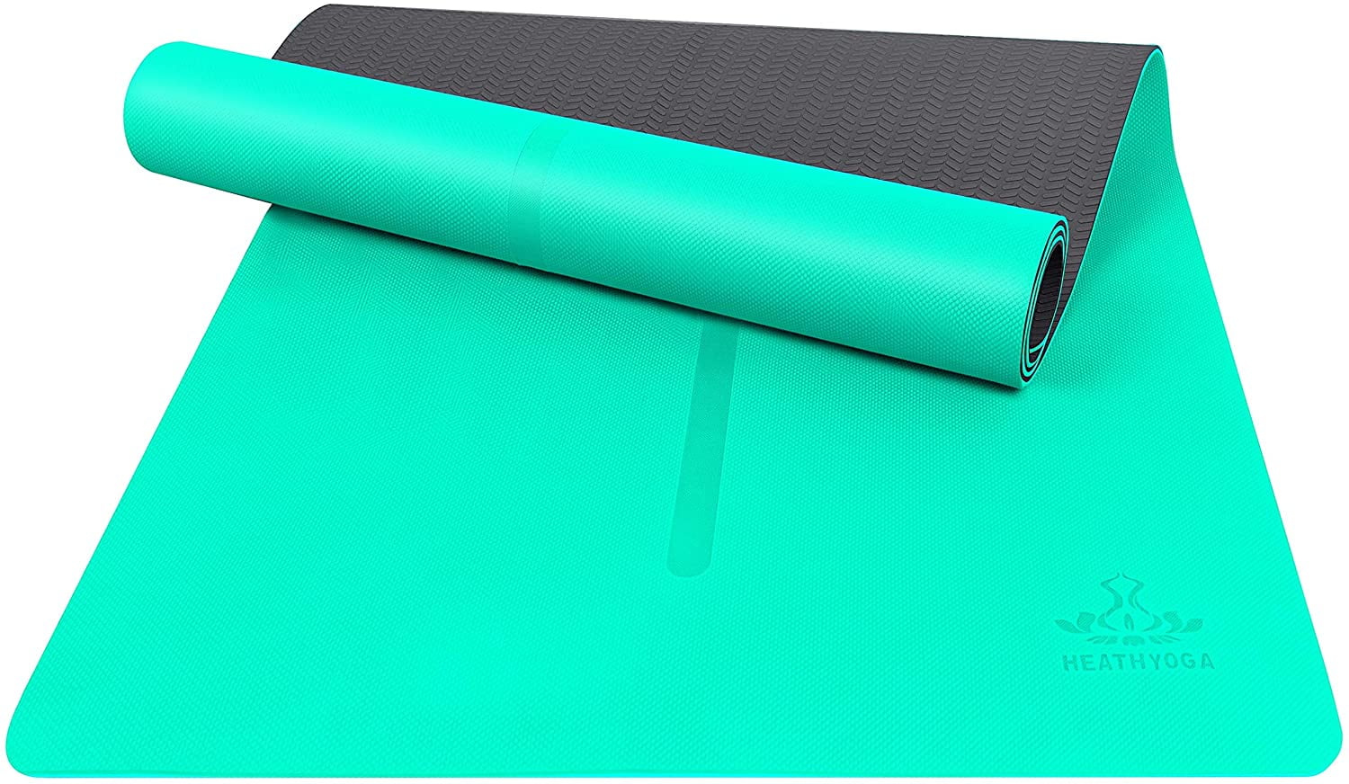 TPE anti-slip yoga mat and Pilates mat with alignment mark and storage bag 