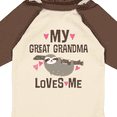 thumbnail image 4 of Inktastic My Great Grandma Loves Me Girls Long Sleeve Baby Bodysuit, 4 of 5