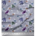 thumbnail image 1 of Soimoi Poly Georgette Fabric Floral,Moth & Dragonfly Insects Decor Fabric Printed Yard 42 Inch Wide, 1 of 1