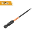 thumbnail image 3 of Uxcell 5pcs T6 Torx Head Screwdriver Bit 4" Long 1/4" Hex Shank Magnetic Tamper Proof 6 Point Star Screw Driver Black Phosphate, 3 of 7