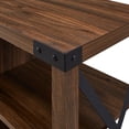 thumbnail image 3 of Farmhouse Glass Door TV Stand for TVs up to 80", Dark Walnut, 3 of 8