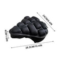 thumbnail image 2 of Inflatable Bicycle Seat Cover, Anti-shock Design, Portable, Mini Size, for Commuting, Office Use, Breathable Material, Travel Friendly, Ergonomic Shape, Universal Fit,YISHFHP,Black, 2 of 7