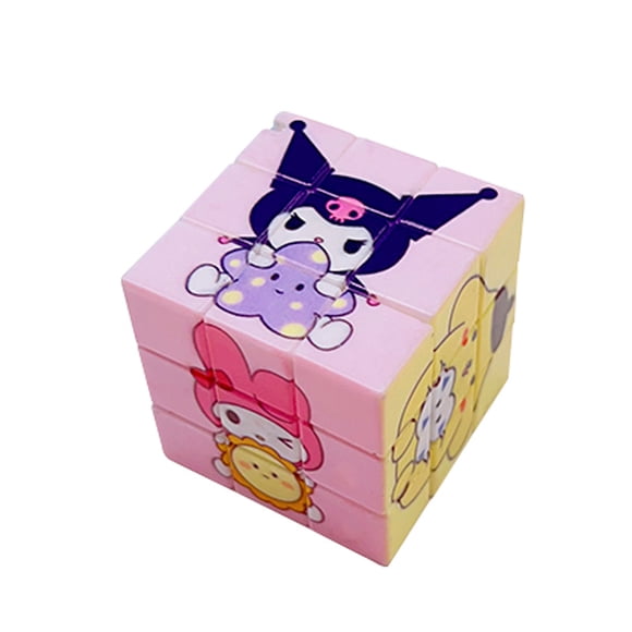 2.2" 3x3 My Melody & Kuromi Sanrio Character Speed Cube Puzzle Toy