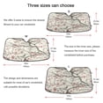 thumbnail image 5 of ALAZA Winter Cherry Floral Windshield Sun Shade Car Foldable Visor Block UV Rays Protector 55"x27.6", 5 of 8
