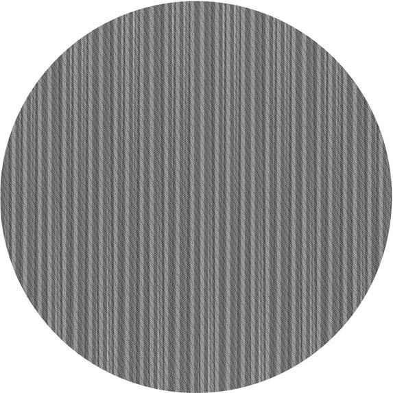 Ahgly Company Indoor Round Patterned Carbon Gray Area Rugs, 7' Round
