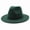 Dark Green, variant on Single-color plain hat, simple fedora, flat brim, wide brim jazz hat