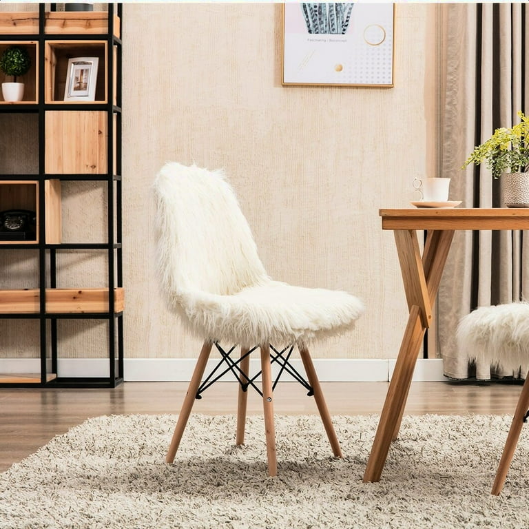 Milanhome Engles Fuzzy Side Chair