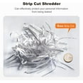 thumbnail image 5 of Bonsaii 6-Sheet Strip Cut Paper Shredder S123-A Light Duty Shredder with 2.4 gal Wastebasket, 5 of 7