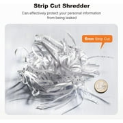 Bonsaii 6-Sheet Strip Cut Paper Shredder S123-A Light Duty Shredder with 2.4 gal Wastebasket